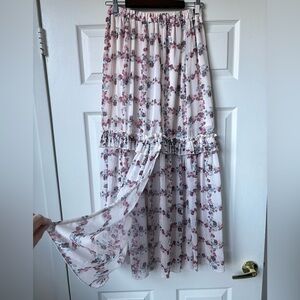 Endless Rose Pink Floral Maxi Skirt